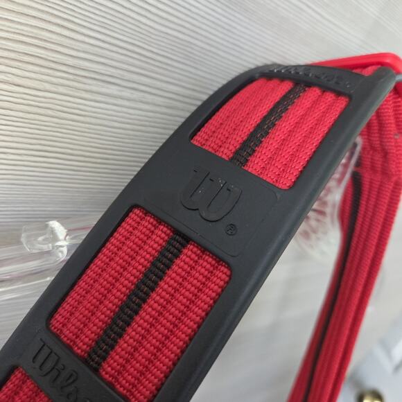 Wilson Red Tour Duffle 19" Bag Vintage 90s - 1 Outside Zip Double Handle & Strap - Picture 9 of 16